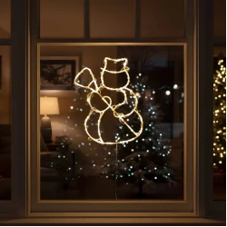 Ukras za prozor "sneško"