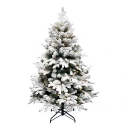 Veštačka jelka 210cm sa osvetljenjem i snegom