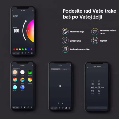 Wi-Fi smart LED kontroler RGBW 216W - Led oprema