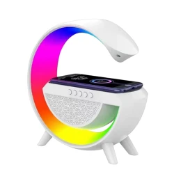 Bluetooth zvučnik sa RGB lampom i bežičnim punjačem