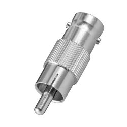 Adapter RCA na BNC video metalni srebrni S34
