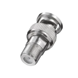 Adapter BNC na F metalni srebrni S44