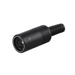 DIN utičnica 5 polova stereo za kabl metalna UTICDIN5