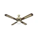 EUROLAMP plafonski ventilator sa svetlom 125cm braon zlatni E27