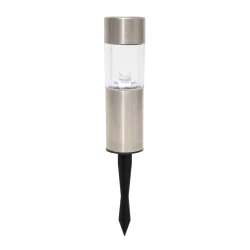 Solarna baštenska LED lampa metalna ubadajuća hladno bela MX810