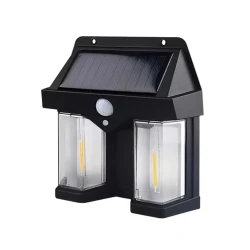Solarna zidna LED lampa sa senzorom pokreta 2 filament toplo bela YW13501
