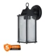 LEDVANCE zidna spoljna lampa fenjer crna E27 Smart+ staklo