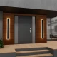 BRAYTRON zidna LED spoljna svetiljka izdužena crna BG38-03501
