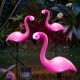 Solarne lampe flamingo, set 3 komada