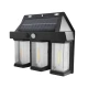 Solarna zidna lampa sa senzorom pokreta, 3 LED filamenta