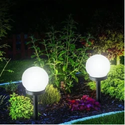 Solarne baštenske lampe, set 2 komada (hladno bela)