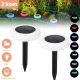 Solarne baštenske lampe RGB, set 2 komada