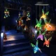Solarna viseća LED lampa kolibri, RGB 70 cm