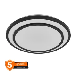 LEDVANCE LED plafonjera 36W 3000K crna okrugla 4700lm