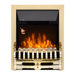 Ugradni električni kamin 1000/2000W zlatni HOME FKKI25G