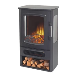 Samostojeći električni kamin sa panoramskim ložištem 1000/2000W HOME FKK26