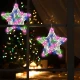 Home KID503B/M ukras za prozor zvezda sa 35 višebojnih LED dioda, 33 cm