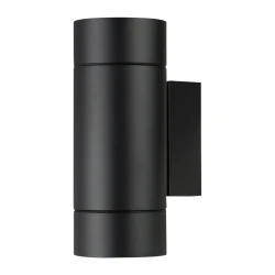 Spoljna zidna lampa 2 x GU10 svetlo gore i dole, crna, aluminijum, IP65