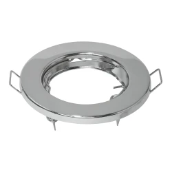 PROSTO R-S001/CH ugradna rozetna za GU10, hrom, fiksna, otvor 65 mm