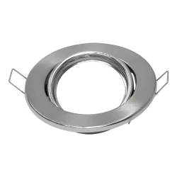 PROSTO R-S002/SN ugradna rozetna za GU10, saten nikl, podesiva ±30°, 90 mm