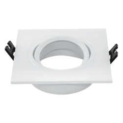 PROSTO R-A102/W kvadratna ugradna rozetna za MR16 GU5.3, 93 x 93 mm, bela
