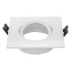 PROSTO R-A102/W kvadratna ugradna rozetna za MR16 GU5.3, 93 x 93 mm, bela