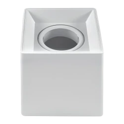 PROSTO R-P001/WS nadgradna kvadratna rozetna za MR16 GU5.3, 96 x 96 x 100 mm, bela