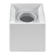 PROSTO R-P001/WS nadgradna kvadratna rozetna za MR16 GU5.3, 96 x 96 x 100 mm, bela