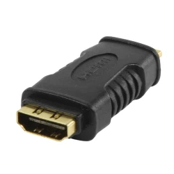 Adapter mini HDMI na HDMI pozlaćen crni VC-012G