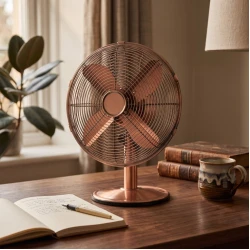 EUROLAMP stoni ventilator 30cm 50W bakarni metalni