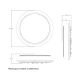 LED plafonjera bela 16 20 24W CCT IP65 IK10 spoljna E202233