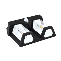 Solarna zidna LED lampa sa senzorom pokreta 2 filament toplo bela YW13501