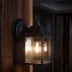 LEDVANCE zidna spoljna lampa fenjer crna E27 Smart+ staklo
