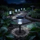 Solarna baštenska LED lampa crna ubadajuća MX842