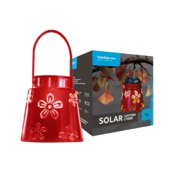 MODEE solarna baštenska LED lampa metalna viseća braon ML-LT008R