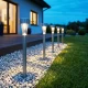 HOME solarna baštenska LED lampa metalna toplo bela ubadajuća MX843