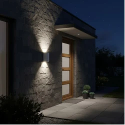BRAYTRON zidna spoljna lampa GU10 bela aluminijum BG32-00220