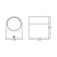 BRAYTRON zidna spoljna lampa GU10 siva aluminijum BG32-00222