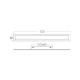 BRAYTRON zidna LED spoljna svetiljka izdužena crna BG38-03501