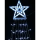 LED niz sa zvezdom 300 dioda 3m, hladno bela, 8 programa (ML-C3001)