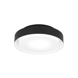 LEDVANCE LED plafonjera 2xE27 crna okrugla 29cm