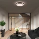 LEDVANCE LED plafonjera 24W 3000K crna okrugla 2700lm