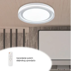 LED plafonjera 24 48W CCT daljinski beli okvir VESTA665