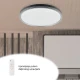 LED plafonjera 24 48W CCT daljinski crni okvir VESTA667