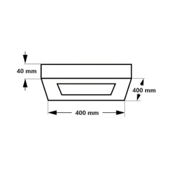 LED panel nadgradni 36W CCT pravougaoni bela 3600lm KNS5-36W