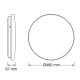 OSRAM LED plafonjera 36W 4000K IP44 bela 2880lm