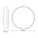 OSRAM LED plafonjera 36W 4000K crna
