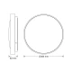 OSRAM LUXO LED plafonjera 36W 4000K srebrna