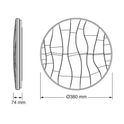 OSRAM LED plafonjera 38cm 24W 4000K bela