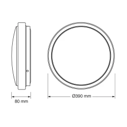 OSRAM LED plafonjera 39cm 24W 4000K bela